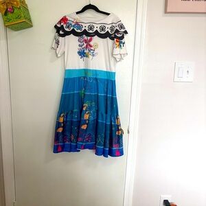 Colorful Floral Embroidered Dress